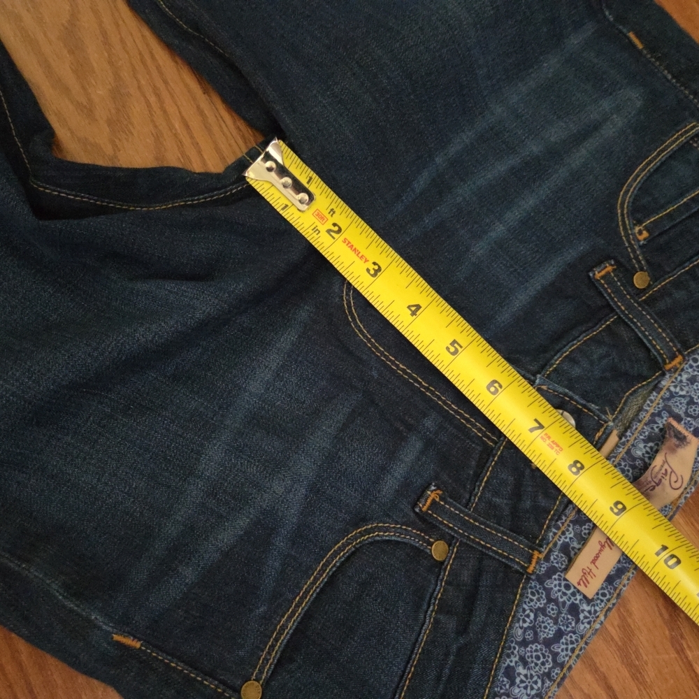 Paige Hollywood Hills Indigo Bell Bottom, Bootcut Size 28 - Picture 9 of 12